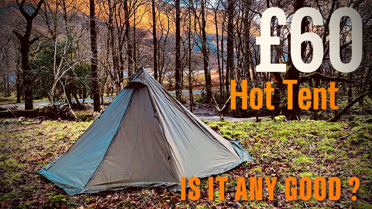 Cheap Hot Tent Cheapest I could find, first look at bargain tent