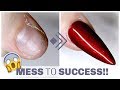 HOW TO FIX A SHORT BROKEN DAMAGED NAIL | GEL AND SILK