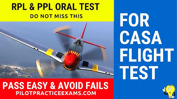 CASA RPL & PPL Oral Pilot Exams Knowledge Guides For Flight Test