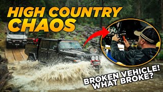 Victorian  High Country Adventure!  A Broken vehicle and slippery tracks!