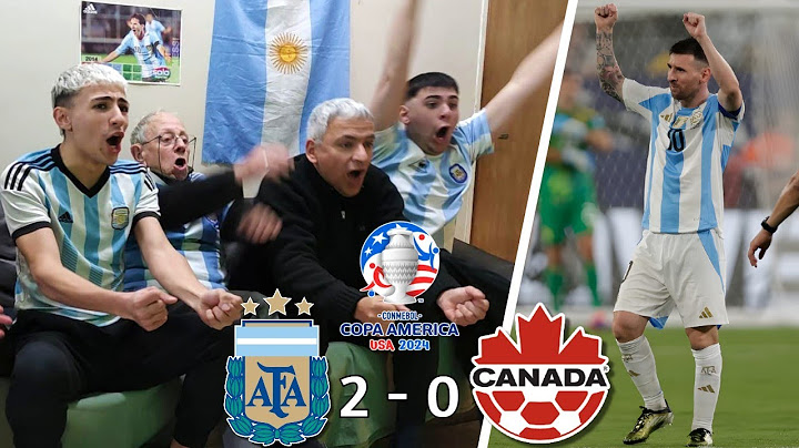 Reacción de Argentina 2-0 Canadá | ARGENTINA FINALISTA | Copa América 2024