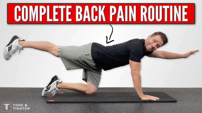 8-Minute Home Exercise Routine For Back Pain - FOLLOW ALONG! 