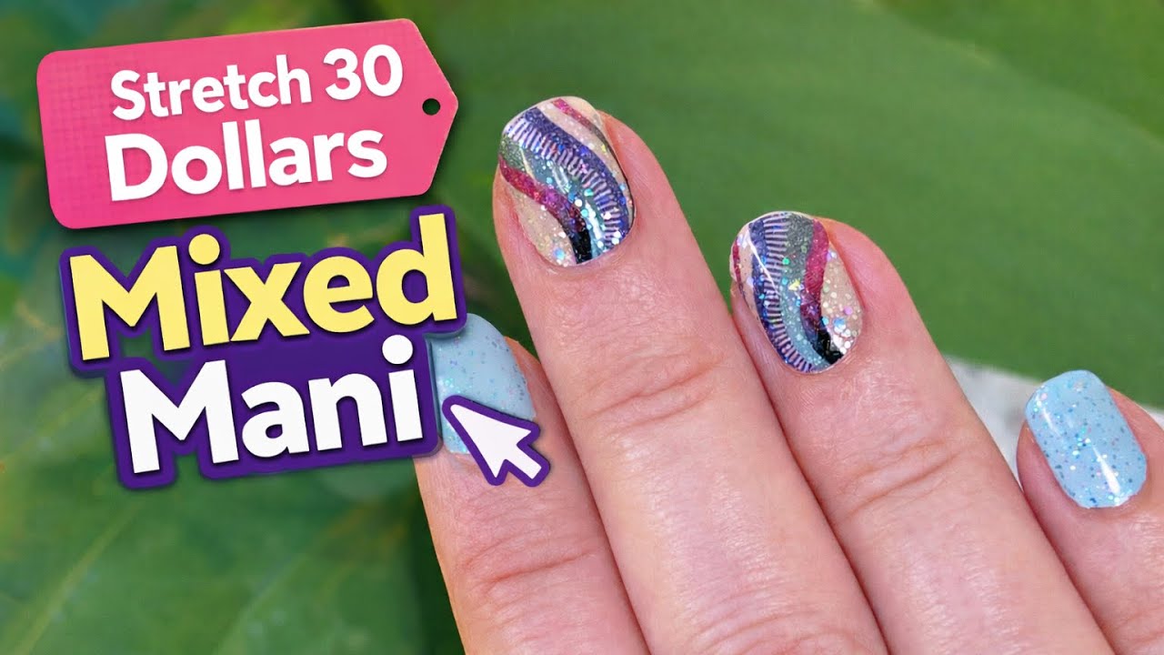 Stretch 30 Dollars Ep. 5 | Color In Motion Mani #5 | Glow With The Flow And Fluid Motion