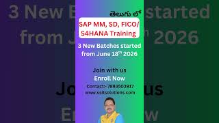 SAP S4 HANA Tutorial || SAP MM || SAP SD || SAP FICO || by Veera BS #saps4hana