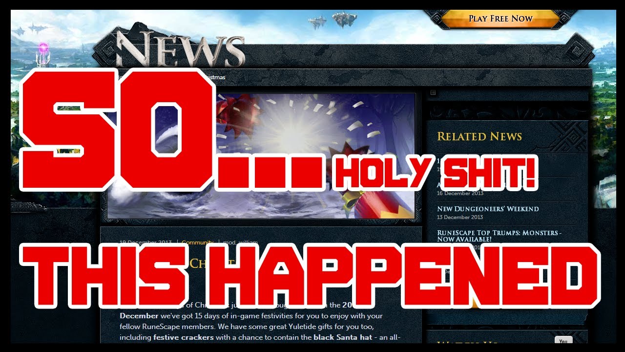 Runescape [RS3] Black Santa Hat Surprise! [CHECK THIS OUT!] YouTube