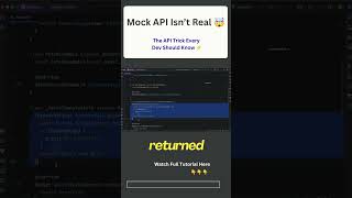 Stop Calling Real APIs During Development! 😱 Use This Simple Trick Instead | amplifyabhi