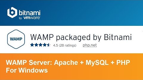Download and Install Bitnami WAMP Server (Apache, MySQL, PHP and phpMyAdmin) on Windows