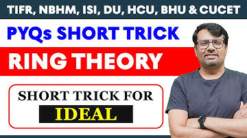 Ring Theory | Ideal of Ring | Short Trick By @gajendrapurohit​