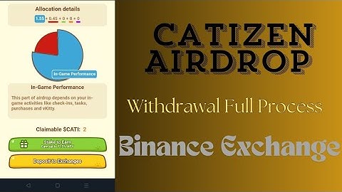 How To Claim Catizen Airdrop|Catizen Withdrawal Full Process|Catizen Token Binance Exchange #catizen