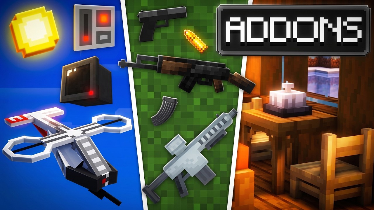 Los 15 MEJORES ADDONS para Minecraft Bedrock en 2025 - YouTube