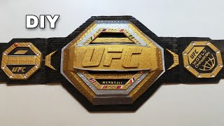 DIY UFC Championship Belt | Cardboard UFC Title | Part 2