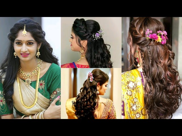 5 Beautiful Hairstyle By Bhavana For Saree