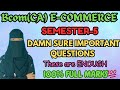 Degree 5th semester E-COMMERCE Damn sure important questions✅💯| 100% FULL MARKS |O.U| Bcom Computers