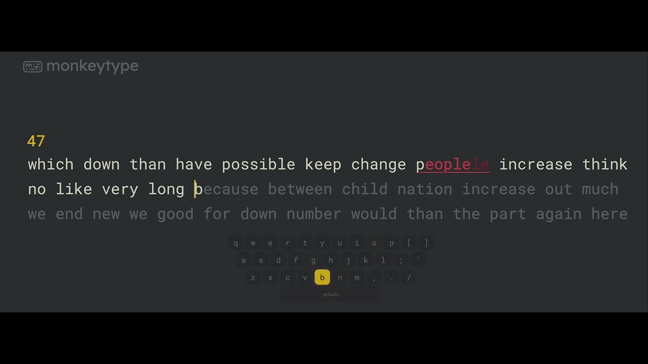 Typing Speed Practice 4- 61 WPM - YouTube