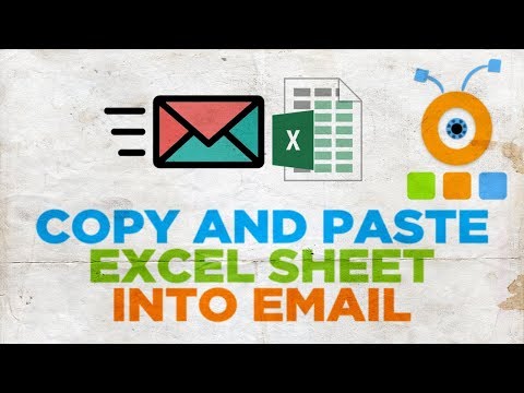 How to Copy and Paste Excel Sheet into the Email
