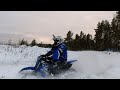 Зимой на мотоцикле  полный газ YAMAHA YZ 125 SNOW  SORTS