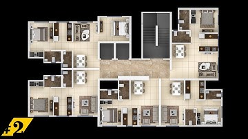 How to make 3d floor plan in 3ds max Part #02