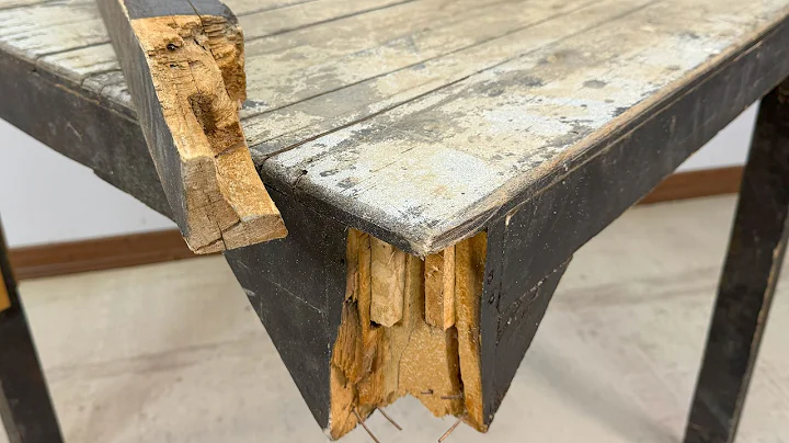 BROKEN Table REPAIR and RESTORATION - From TRASH to TREASURE !