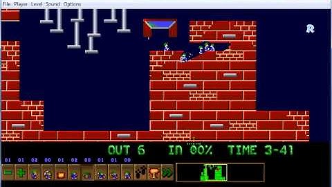 Lemmings - havoc 5 (there is madness in the method) Glitch