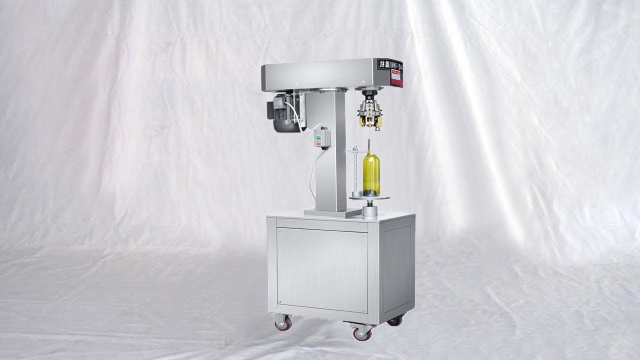 Semi Automatic Aluminum Ropp Capping Machine Glass bottles sealing ...