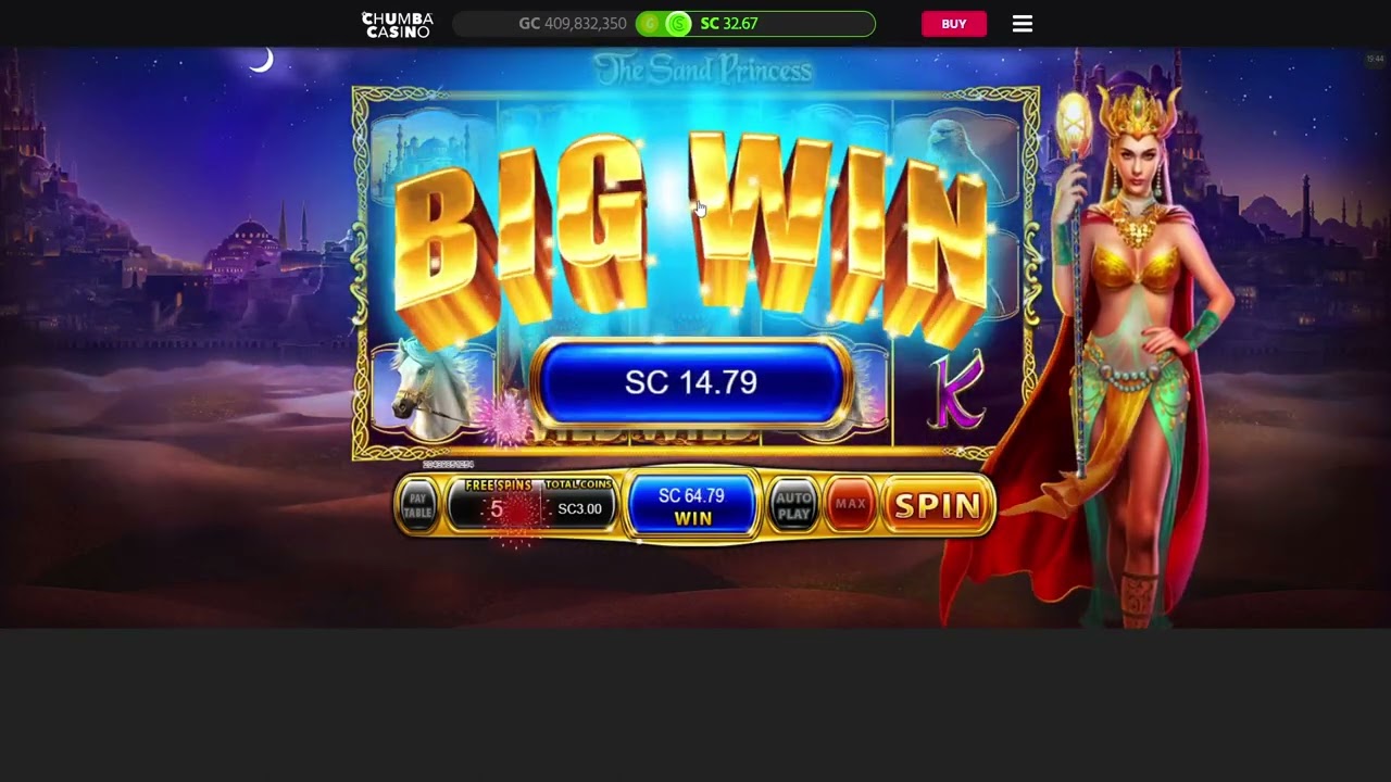 Another great run on The Sand Princess I Chumba Casino