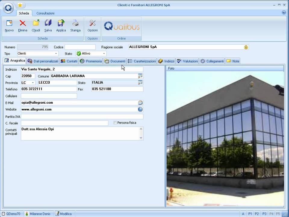 Qualibus Panoramica delle funzionalità