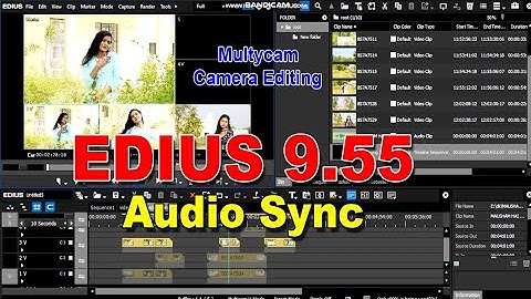 EDIUS 9.55 AUDIO SYNC multycam Editing//Edius me audio video Sync kaise kare||Multycamera editing