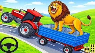 Wild Animal Farm Truck Simulator 3D Gameplay | Animal Zoo Transport Truck Game | Android Game screenshot 2