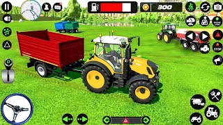 Farm Tractor Simulator Game 3D Village Challenge Road Driving Best Android Gameplay 2023