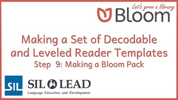 28 Bloom: Making Decodable and Leveled Reader Templates - 9: Making a Bloom Pack [SD]