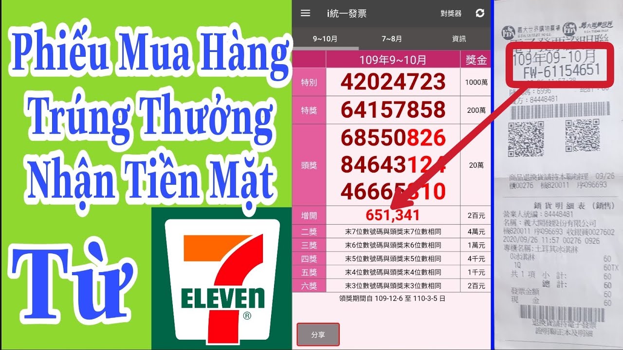 phiếu trúng thưởng Update New Cách Đổi Phiếu Mua Hàng Trúng Thưởng Ở Đài Loan | Hóa Đơn Mua Hàng