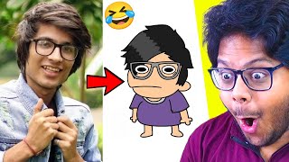 NOT YOUR TYPE Funniest YouTubers & Sourav Joshi Vlogs Animation😂