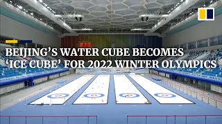 China turns iconic aquatics centre Water Cube into ‘Ice Cube’ for Beijing 2022 Winter Olympics