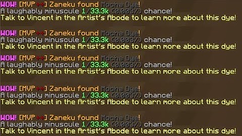 Mocha Dye 12/38 Dropped | Hypixel Skyblock