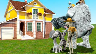ALL ZOONOMALY FAMILIES VS HOUSES!! IN GARRYS MOD!