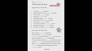 Pronoun { practice set} Pronoun { practice set}