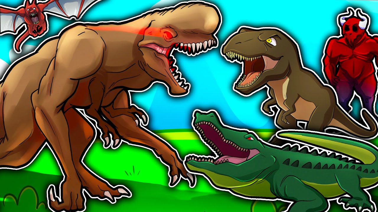 DISTORTUS REX CONTRO TUTTI I DINOSAURI E MOSTRI DEL GIOCO! DEATHRUN 99.99% IMPOSSIBILE?! *EPICO*
