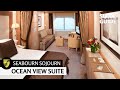Seabourn sojourn  ocean view suite  full walkthrough tour  4k