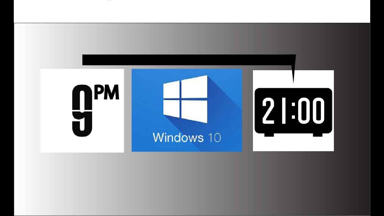 How to change from a 12hr clock to a 24 hour clock windows 10 youtube