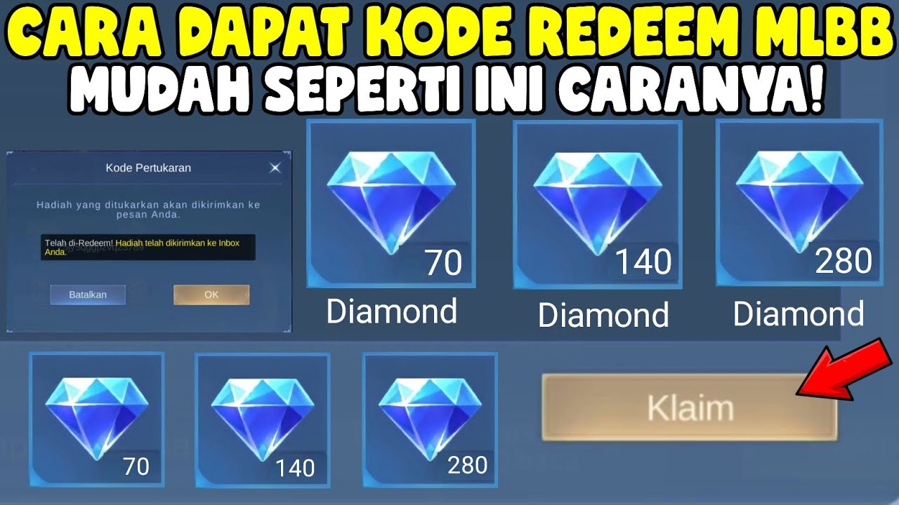 HADIAH DIAMOND GRATIS CARA MENDAPATKAN KODE REDEEM MOBILE LEGENDS ...