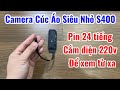 Camera mini wifi s400 full 4k - Camera ngụy trang ĐA NĂNG Vào cúc áo, ốc vít, đầu đinh cực giống