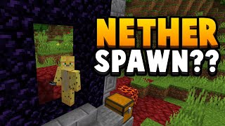Minecraft 1.16 - Nether Portal Spawn Seed (Live In The Nether)