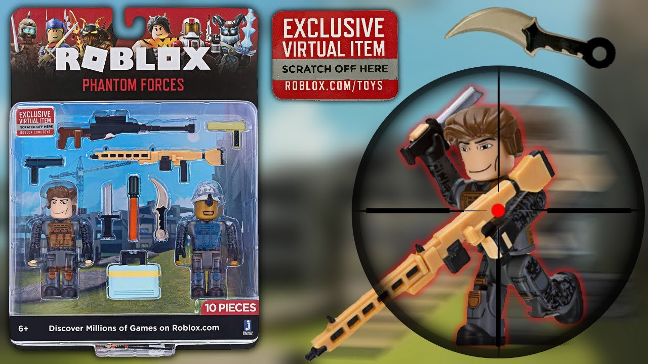 Roblox Phantom Forces Game Set & Code Item, Unboxing Roblox Toys