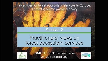 SINCERE – NOBEL Session 2: Practitioners’ views on forest ecosystem services