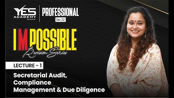 Due Diligence Revision (Lec 1) | I M Possible Series Dec 22 CS Professional | CS Muskan Gupta