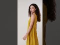 Brighten up your wardrobe with this effortless mustard yellow maxi dress! #fashionstyle #handloom