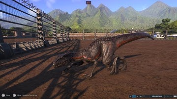 Jurassic World Evolution 2 indoraptor climbing the fence (level 5 fence)