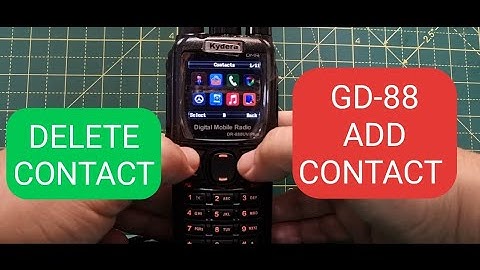 GD-88 Delete or Add Contact (Talk Group Number )