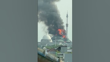 Thumbnail of Kubah Masjid Jakarta ISLAMIC CENTER Jakarta Utara terbakar