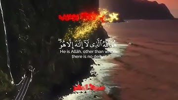 ماتيسر من سورة{الحشر} بنبرة صوت جميلة هادئة هامسة للقاريء حمزة بوديب.